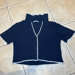 Abercrombie & Fitch Navy Blue Cardigan